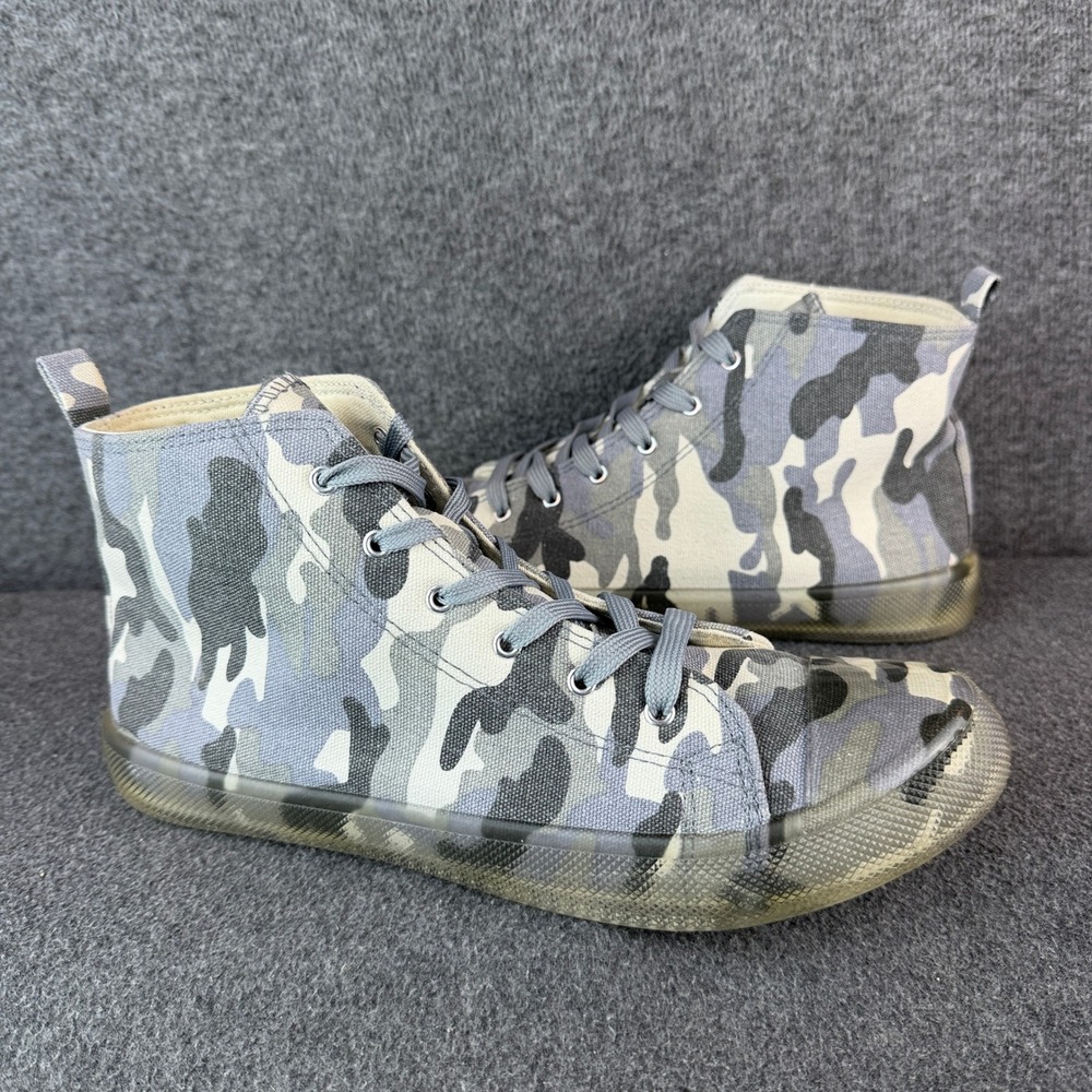 Vintage Havana Rewind Women's 11 Gray Camouflage Multi Canvas High Top Sneakers